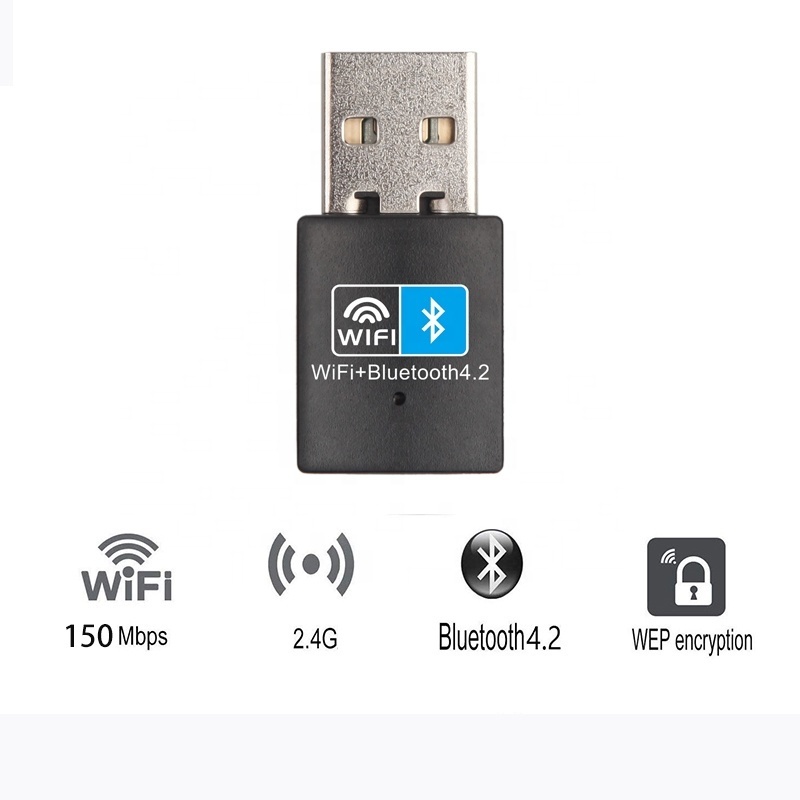 2 In 1 USB WIFI Bluetooth Adapter RTL8723DU 150Mbps USB Wireless LAN Card Bluetooth Adapter 4.2 for computer