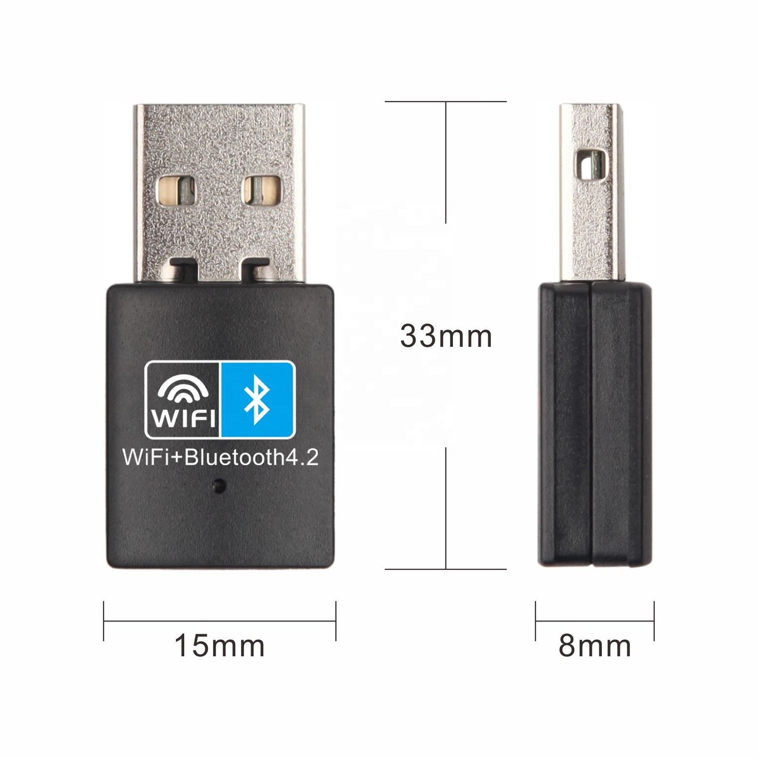 2 In 1 USB WIFI Bluetooth Adapter RTL8723DU 150Mbps USB Wireless LAN Card Bluetooth Adapter 4.2 for computer