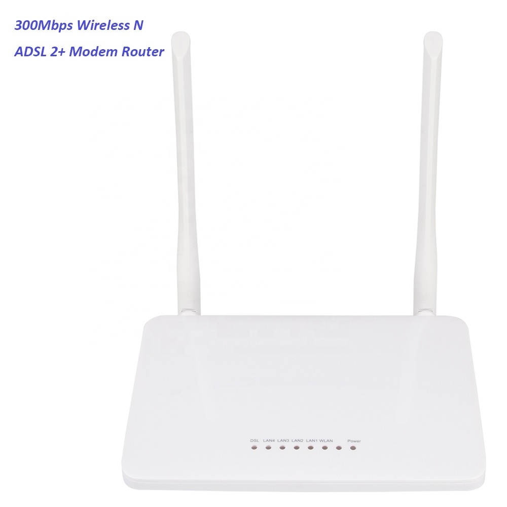 300Mbps ADSL wireless router  Wireless N300 ADSL2+ Modem Router - 4x 10/100 Fast Ethernet LAN Ports