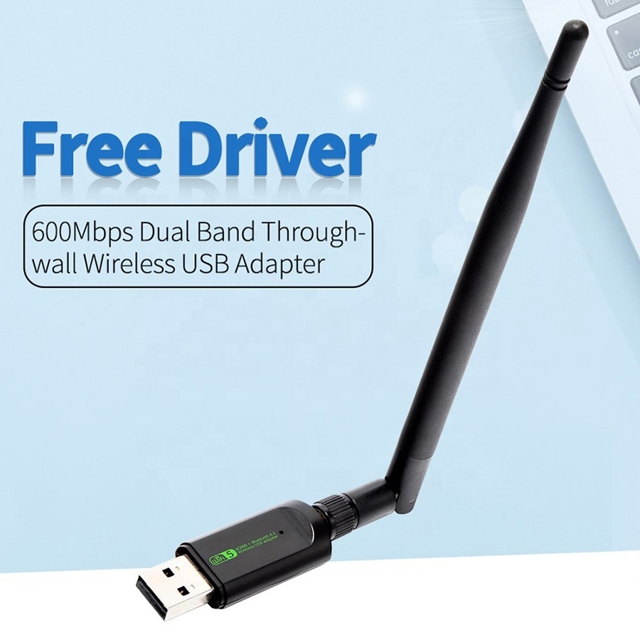 adaptador bt wifi usb dual band RTL8821CU 2 in one combo wireless bluetooth 4.2  usb dongle with external antenna