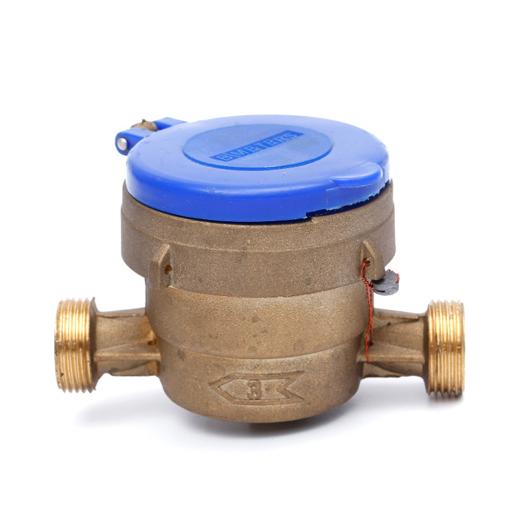 Eastern Europe Class B wholesale single jet wet-type brass body cold volume water cubic meter