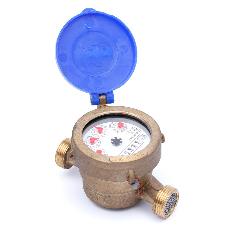 Eastern Europe Class B wholesale single jet wet-type brass body cold volume water cubic meter