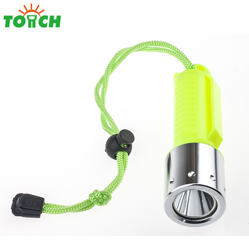 High Quality 50 Meter Dive Linterna t6 Diving Flashlight Underwater Led Hard Light Torch for 18650 battery