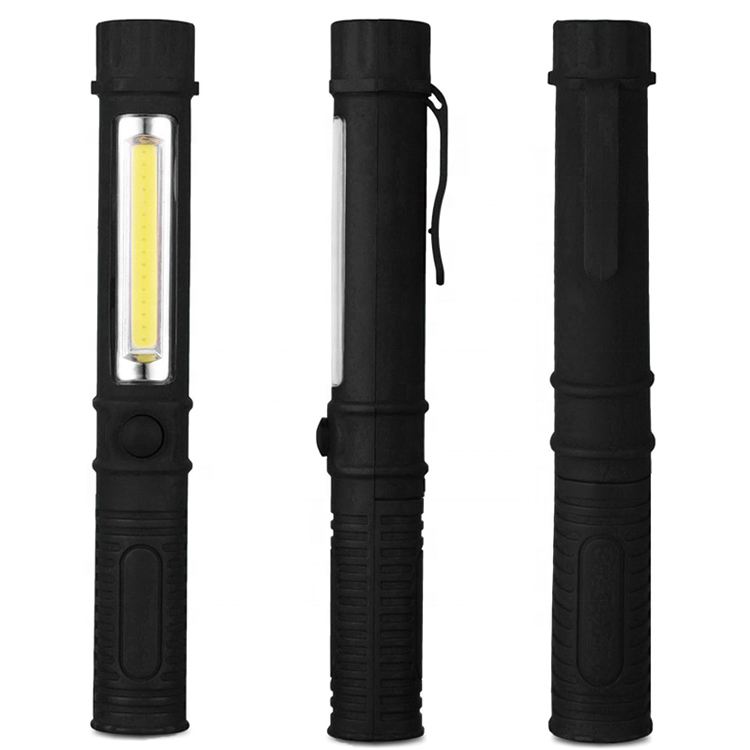 Multi functional Mini COB car maintenance worklight with magnet outdoor LED lighting pen shape portable flashlight work light