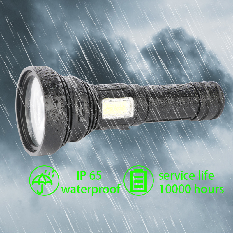 Orlite 2KM Long Distance Lighting Outdoor LED USB Rechargeable Super Bright High Lumen No Zoomable Handheld Tactical Flashlights