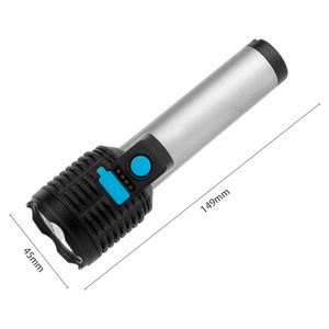 Orlite ABS Mini Waterproof Outdoor For Camping Hiking Emergency LED Torch Light  USB Rechargeable Plastic LED Flashlight