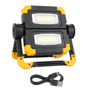 Orlite Hot Selling New Rechargeable Mini COB LED Portable 360 Degree Rotation Folding Working Lamp 2000Lum Work Light