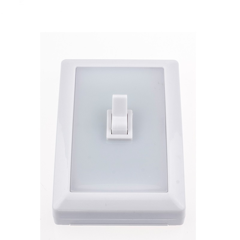 Mini COB LED Wall Switch Night Light Wireless Indoor Emergency Lamp by AAA battery operated led light switch for Home Lighting