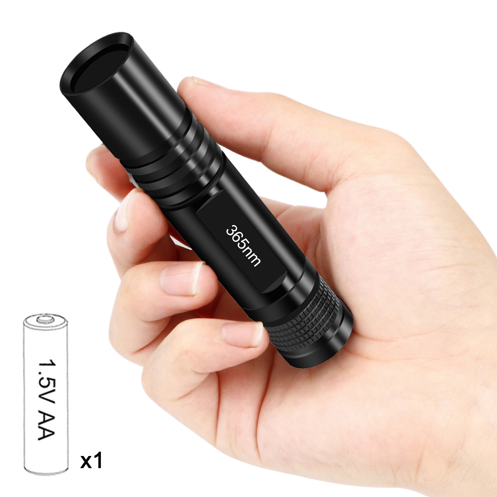 365nm Led UV Flashlight Mini Ultraviolet Pen Black light Lamp Portable Detector Torch For Pet Power By AA Battery