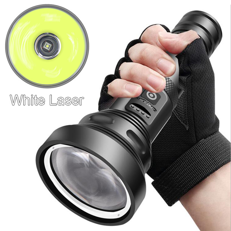 Tactical longest shooting 2000 meters usb rechargeable white laser flashlight torch red hand flash light for searching SOS