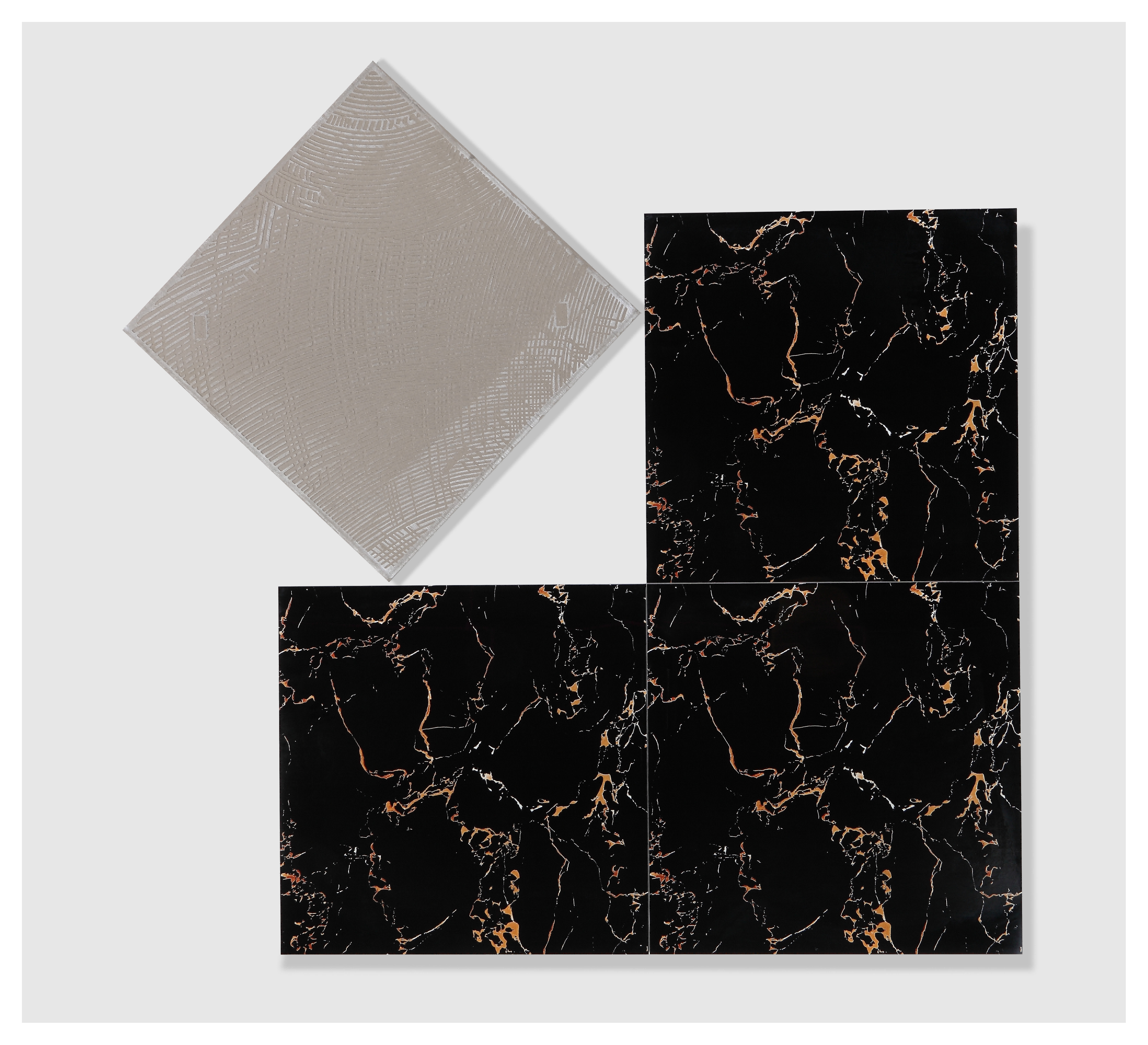 Torch wholesale luxury tile interior vitrified cheap china  factory black porcelain glossed tile