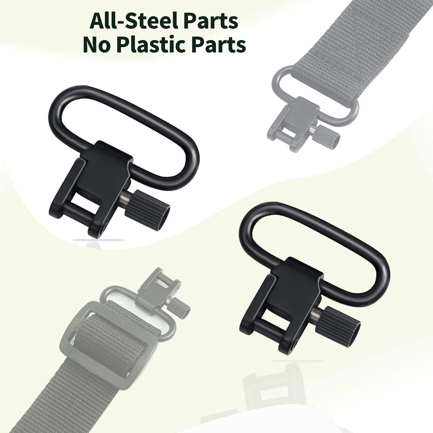 Two Point Traditional Sling Attachments Mounts with 3 Pieces Sling Swivel Studs