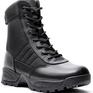 Tactical Work Boots Black Combat Boots for Motorcycle Hiking