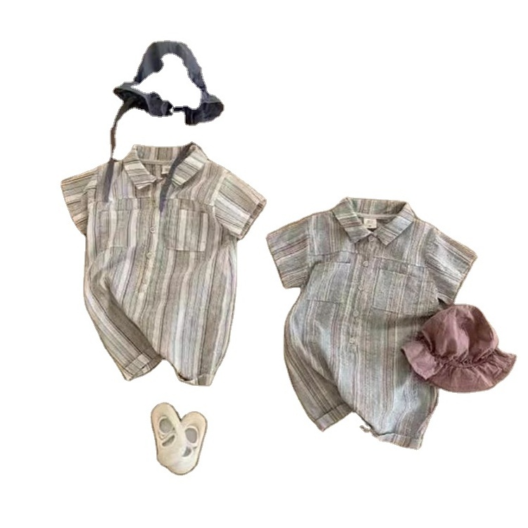 Professional Design Fine workmanship short-sleeved romper Baby crawler thin summer leisure clothing