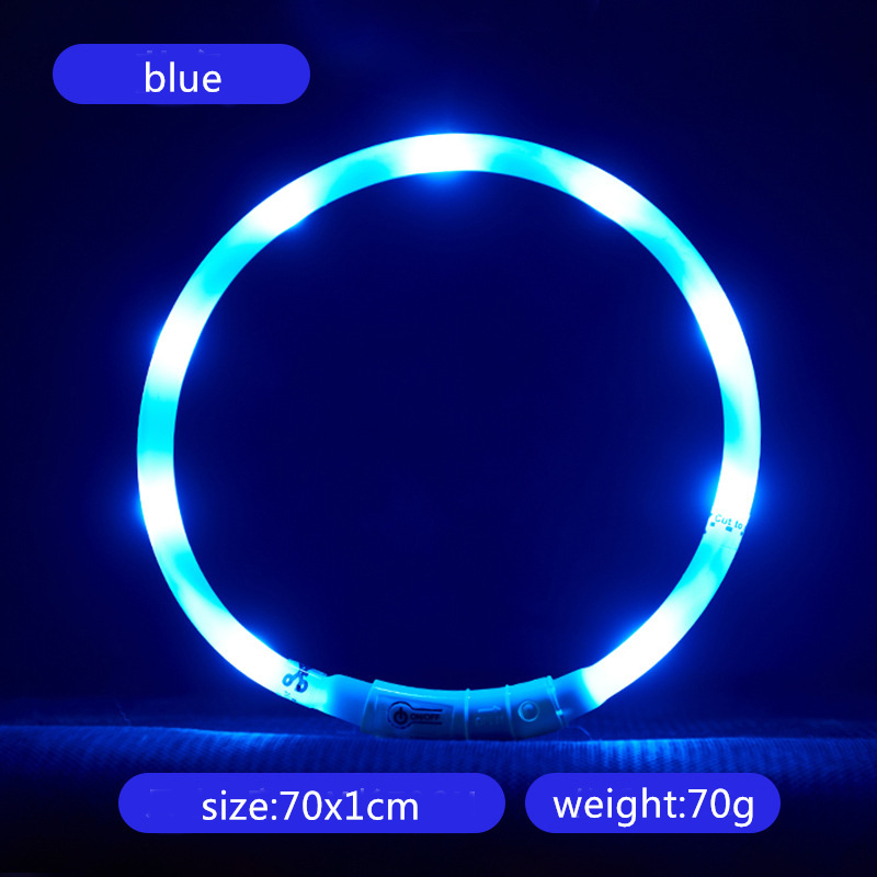 Pet Products Led Dog Luminous Neck Collar  Luminous Neck Large Medium And Small Dog  Collar