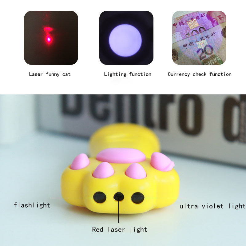 New red laser cat toy interactive pet toy three-in-one light USB charging cat toys for indoor cats