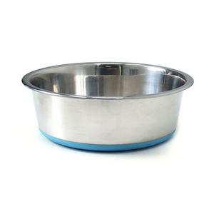 Portable Pet Bowl Cat Drinker Pet Food Dog Feeder With Stainless Steel Bowl Rubber Sole