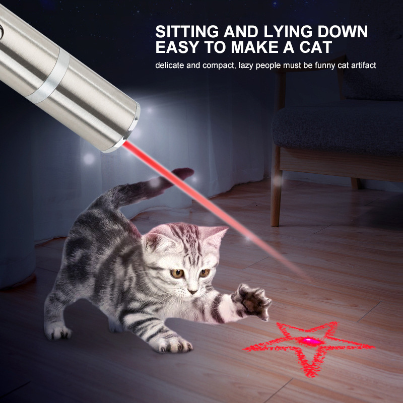 Red dot UV mini flashlight 3 in 1 funny laser pointer pen cat interactive toy motion-activated pet toys