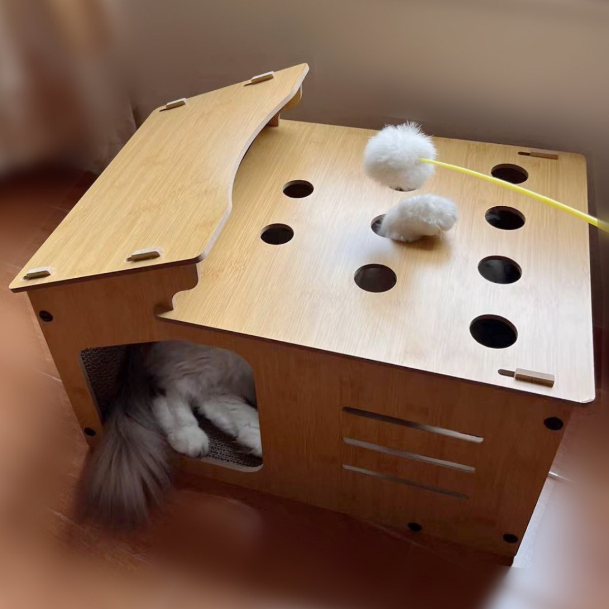 Portable Pet House For Travel Cat Scratching Post Pet Cat Nest