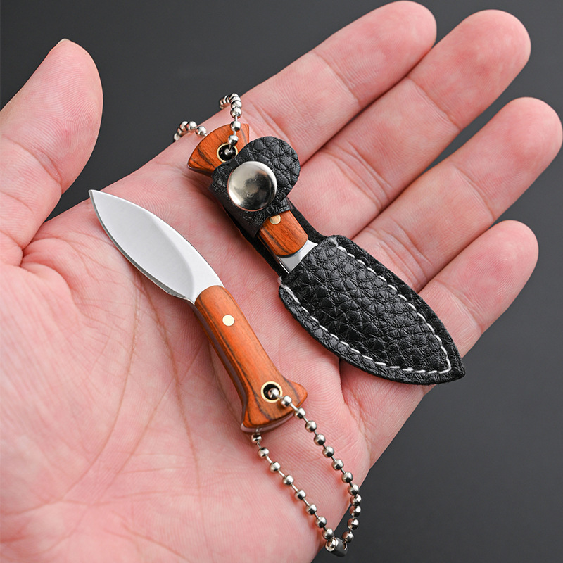 Mini Chef Knife EDC Knives Set Tiny knife Cleaver Keychain Tiny Things for Package Opener Box Cutter