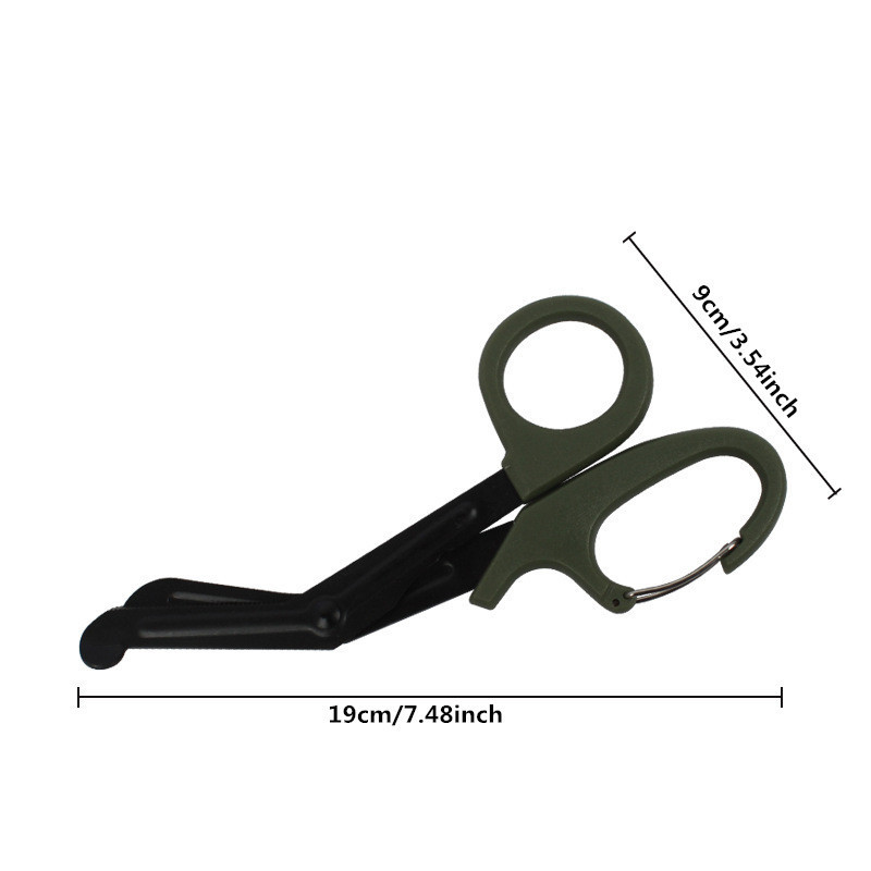 Factory Price Sharp First Aid Emt Emergency Nursing Bandage Scissors Portable Medical Trauma Shears With Carabiner