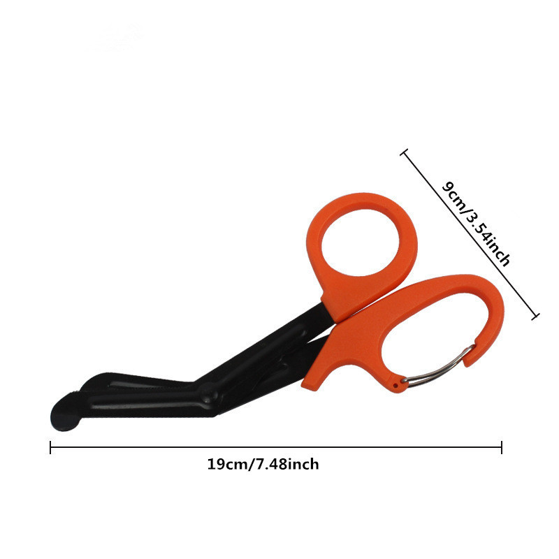 Factory Price Sharp First Aid Emt Emergency Nursing Bandage Scissors Portable Medical Trauma Shears With Carabiner