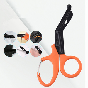 Factory Price Sharp First Aid Emt Emergency Nursing Bandage Scissors Portable Medical Trauma Shears With Carabiner