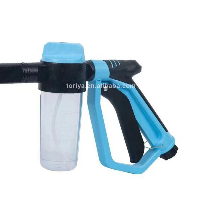 Portable Car Wash Garden Hose Foam Gun Low Pressure Water Foam Gun Foam Nozzle Soap Gun  Cleaning Tool