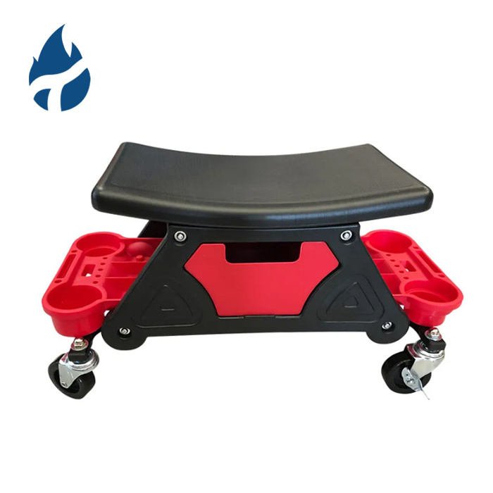 Car Detailing Sliding Creeper Seat Multi-functional Rolling Tool Stool Plastic Polished Stool Chair for Car Wash