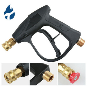 NBT Copper Valve Core M22-14 Multi-functional Car Washing Water Spray Gun 4350PSI High Pressure Washer Gun