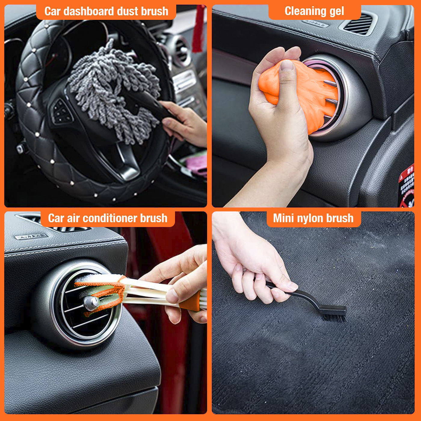 NBT Hot Selling 13PCS Car Wash Accessories Set Car Washer Cleaning Kit Car Care Wash Tools Detailing Set