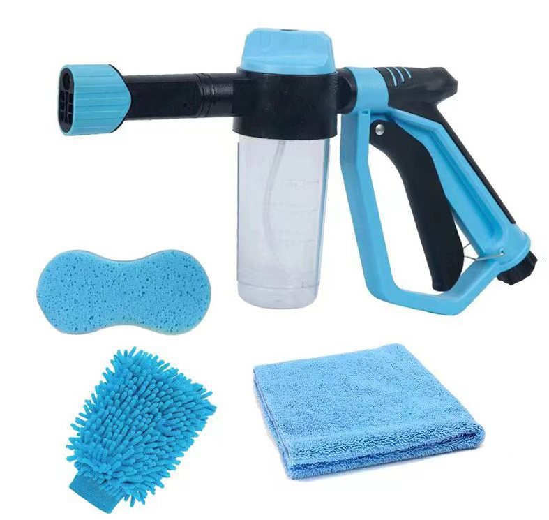 Portable Car Wash Garden Hose Foam Gun Low Pressure Water Foam Gun Foam Nozzle Soap Gun  Cleaning Tool