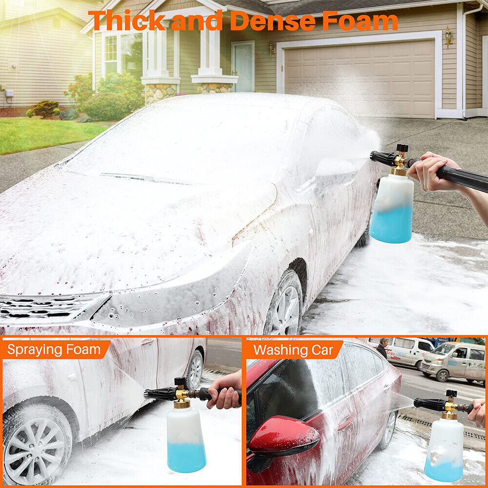 NBT Car Cleaning Wash Pressure Foam Pot 1.5L Soap Bottle Snow Foam Spray Gun Lance Cannon