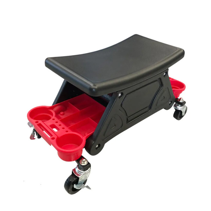 Car Detailing Sliding Creeper Seat Multi-functional Rolling Tool Stool Plastic Polished Stool Chair for Car Wash