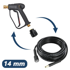 M22 Karcher Quick Connection Adapter Car Wash High Pressure Washer Gun Quick Connect Color Nozzle Kit