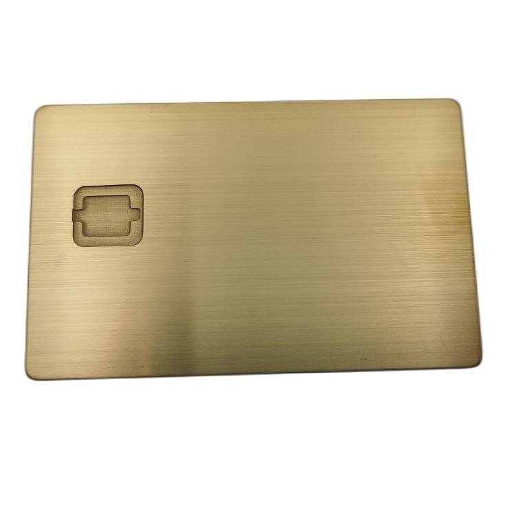 Debit ATM VISA Cards With Chip Slot And Magnetic Stripe Blank Rainbow 24k gold Mirror Metal Credit Card