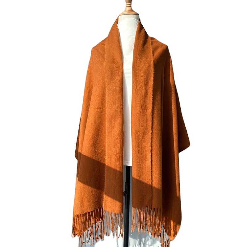 Womens Soft Cashmere Long Scarf Pashmina Shawls Pure Color Women Scarves Cashmere