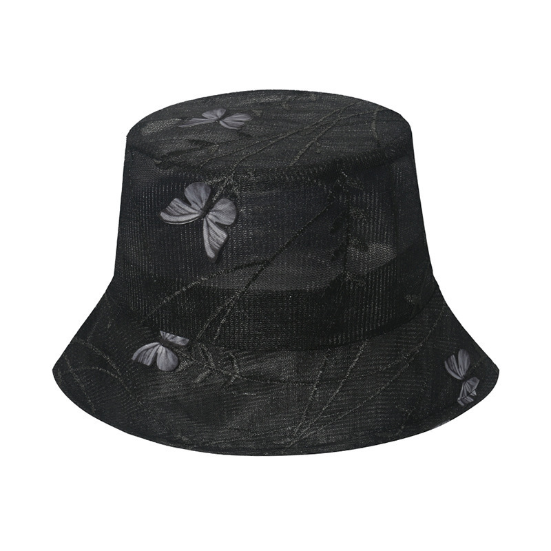 New Fashion Wholesale Flower Church Hats Elegant Summer Ladies Organza Wedding Hats Women Church Bucket Hats