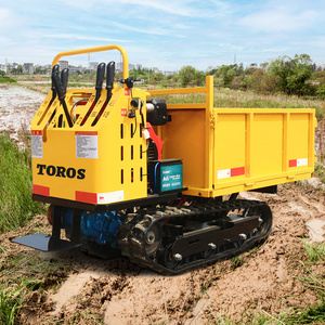 mini dump truck for sale mini dump truck with track sino dump truck with crane Rubber Tracks 1 Ton Crawler Transporter