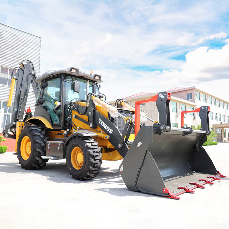 Cheap EPA Engine Backhoe Loader With Price Farm Used Mini Backhoe Excavator Loader Multifunctional Wheel Diesel Backhoe Loaders