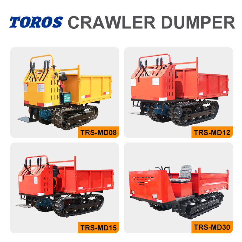 Self-Loading-Mini-Dumper 0.8ton 1.2 Ton 1.5ton 3ton  Small Tracked Vehicle For Wholesale Price