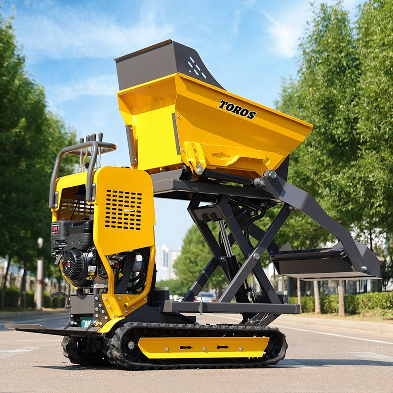 Free shipping Mini Crawler Dumper Multifunctional Tracked MINI  Dumper 800KG mini transporter Dump Truck For Construction