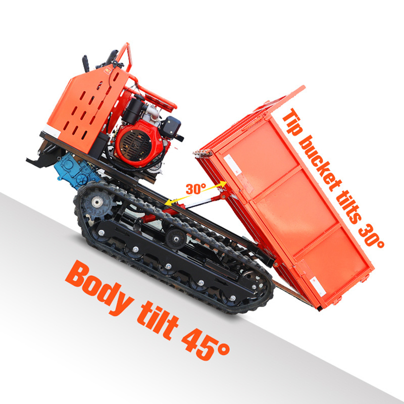 Self-Loading-Mini-Dumper 0.8ton 1.2 Ton 1.5ton 3ton  Small Tracked Vehicle For Wholesale Price