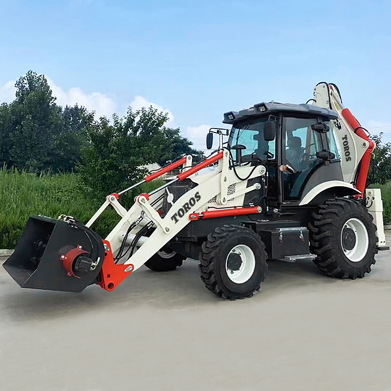 Cheap EPA Engine Backhoe Loader With Price Farm Used Mini Backhoe Excavator Loader Multifunctional Wheel Diesel Backhoe Loaders