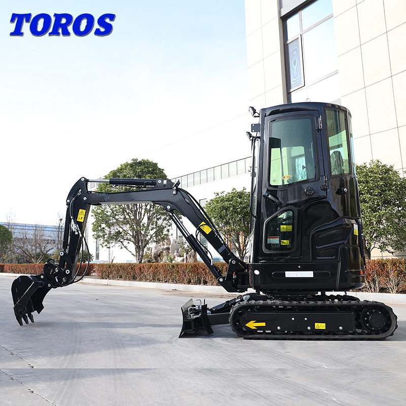 FREE SHIPPING mini excavator Crawler Track Hoe Hole Digging Mini Excavators Price For Rubber Tracks