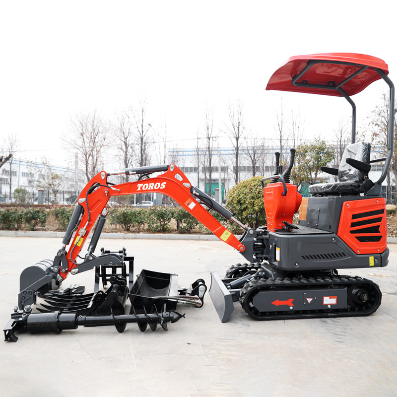 Fast Delivery 1.2 Ton Small Digger Multifunctional Portable Mini Excavator With Attachment CE/EPA Diesel Engine Micro Bagger