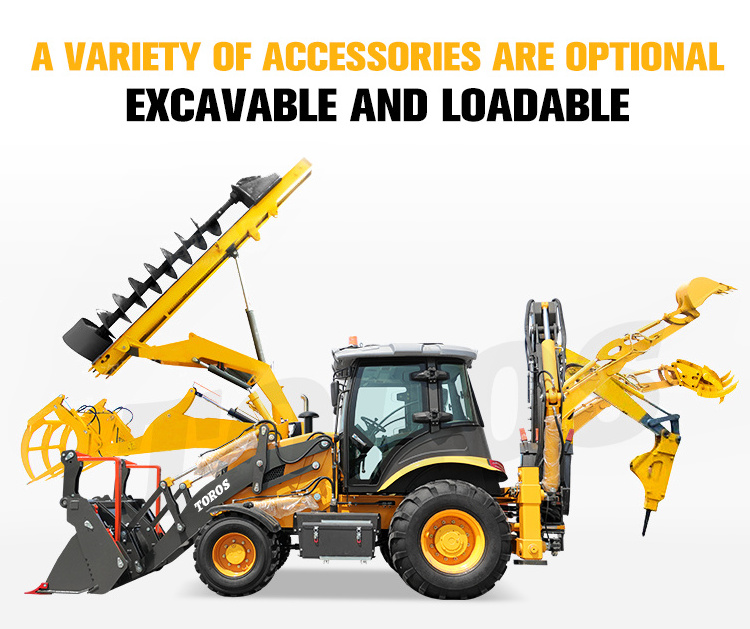 Chinese EPA Engine Backhoe Loader Fast Delivery Diesel Front Wheel mini Loader High Quality Cheap Price Backhoe Excavator Loader