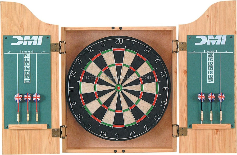 Darts and Dartboard sets MDf and Wooden Cabinet TD-1856