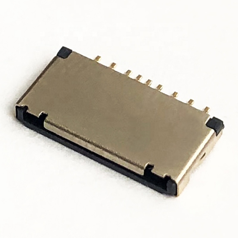 Hot Sale Factory Direct Price T-Flash Card Connector 9pin Simple Socket With Detect Pin