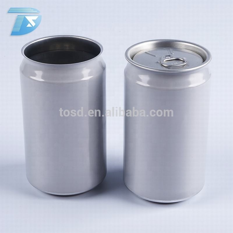 Aluminum standard round sleek can empty beer soda soft drink beverage cans 330ml